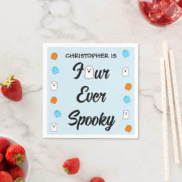 Spooky 4. Geburtstag Serviette