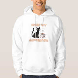 Spooky, aber koffeiniert - Halloween Black Cat Cof Hoodie