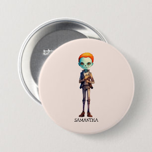 Spooky, aber Niedlich Zombie Kid - Adorable Macabr Button