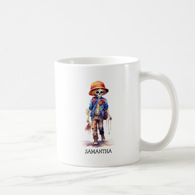 Spooky, aber Niedlich Zombie Kid - Adorable Macabr Kaffeetasse (Rechts)