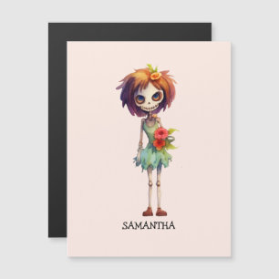 Spooky, aber Niedlich Zombie Kid - Adorable Macabr Magnetkarte