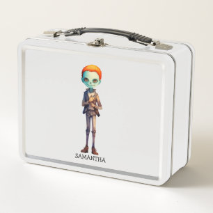 Spooky, aber Niedlich Zombie Kid - Adorable Macabr Metall Brotdose