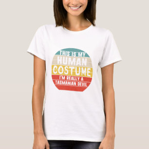 Spooky and Feral Raccoon Funny Halloween T-Shirt