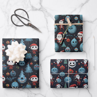 Spooky Art Christmas Geschenkpapier Set