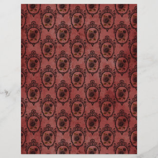 Spooky Autumn Gothbook Scrapbook Paper Sheet