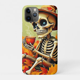 Spooky Autumn Skeleton's Coffee Break Design Case-Mate iPhone Hülle