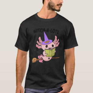 Spooky Axolotl Halloween , Hexe-A-Lotl Niedlicher  T-Shirt
