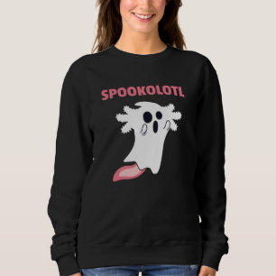 Spooky Axolotl liebt Niedliche Tiere zu Halloween Sweatshirt