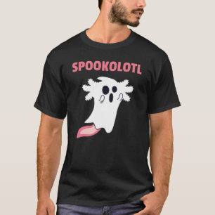 Spooky Axolotl liebt Niedliche Tiere zu Halloween T-Shirt