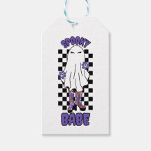 "Spooky Babe" Frau Halloween Ghost Retro Lila