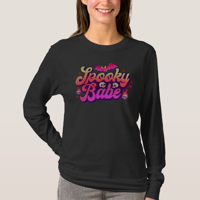 Spooky Babe Halloween T-Shirt (Vorderseite)