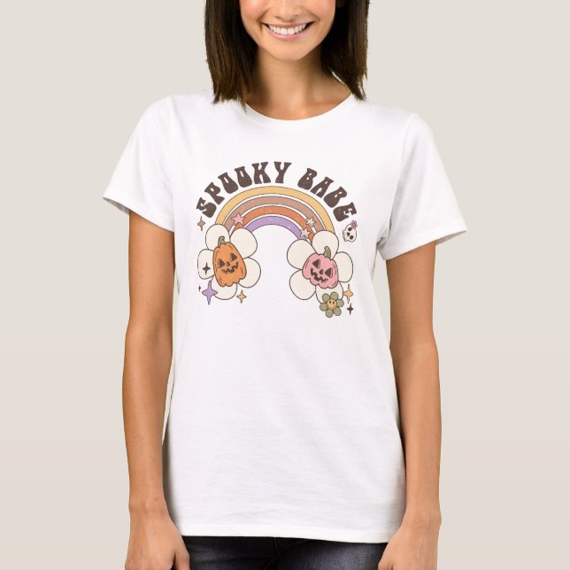 Spooky Babe Halloween T - Shirt (Vorderseite)
