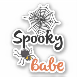 Spooky Babe - Niedliches Halloween-Design Aufkleber
