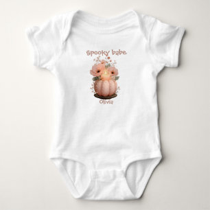 Spooky Babe Pumpkin für Mädchen Baby Strampler