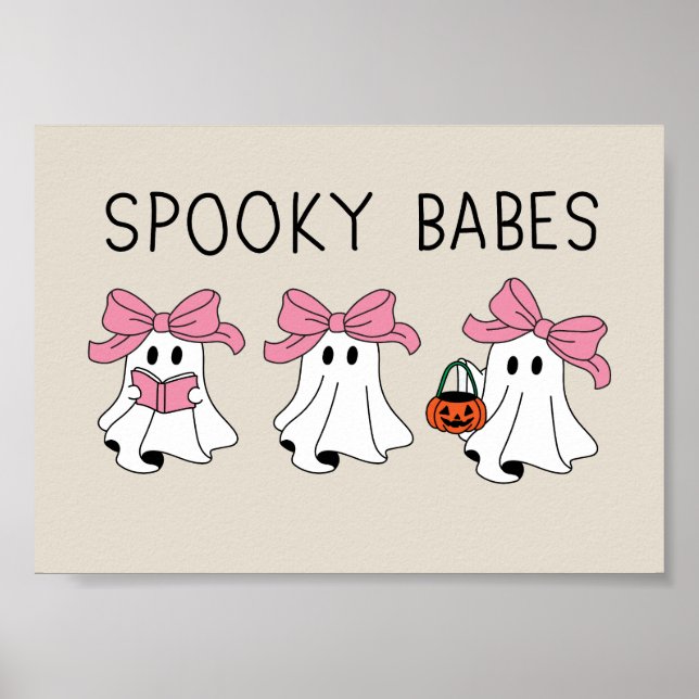 Spooky babes cute ghost poster (Vorne)