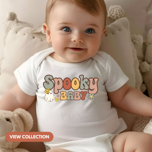 Spooky Baby Retro Halloween Mommy and Me Matching Strampler