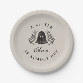 Spooky Baby Shower Plate Pappteller