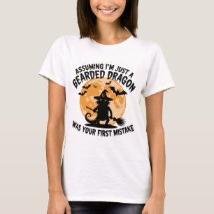 Spooky Barted Dragon Hexe T-Shirt