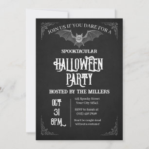 Spooky Bat Halloween-Party Einladung
