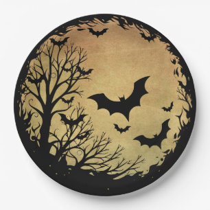 Spooky Bat Moon Pappteller