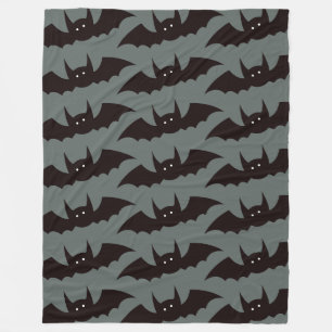 Spooky Bat Pattern Fleecedecke