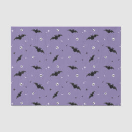 Spooky Bat & Skulls Pattern Halloween-Tissue Seidenpapier