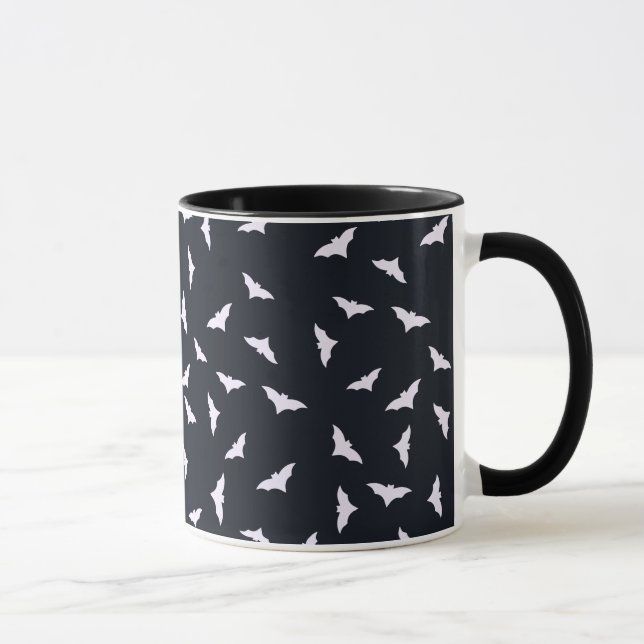 Spooky Bats Black Halloween Tasse (Rechts)
