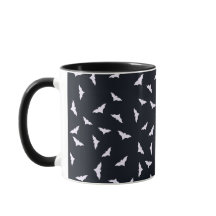 Spooky Bats Black Halloween Tasse
