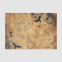 Spooky Bats Eerie Crow Halloween Decoupage Seidenpapier