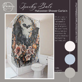 Spooky Bats Halloween Duschvorhang