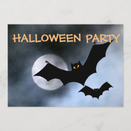 Spooky Bats Halloween Einladungen