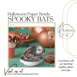 Spooky Bats Halloween Pappteller