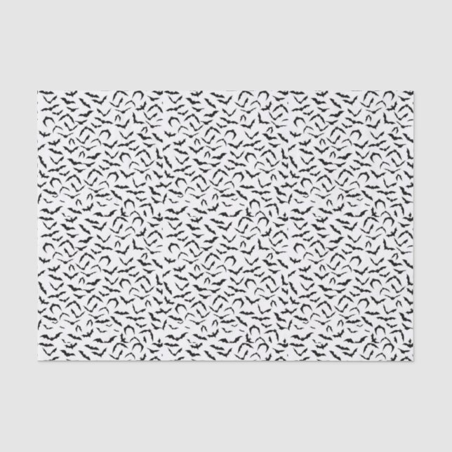 Spooky Bats Tissue Paper Seidenpapier (Vorderseite)
