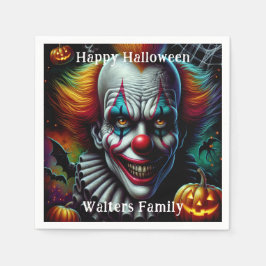 Spooky Beängstigend Clown Halloween-Party Personal Serviette