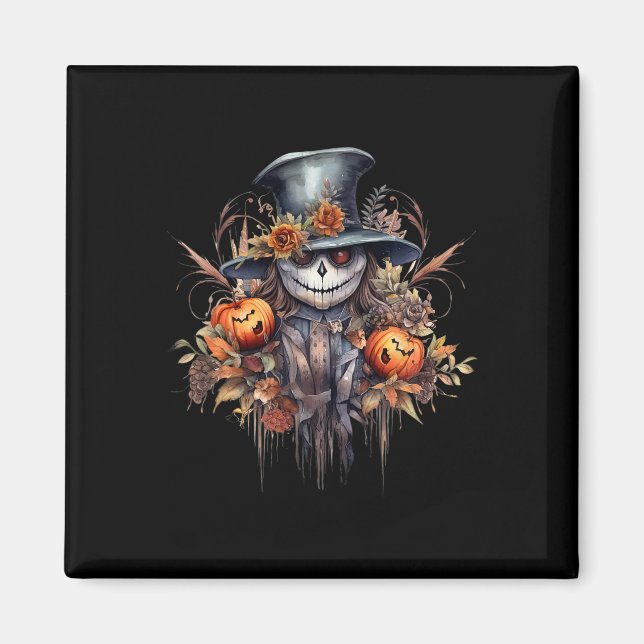 Spooky Beängstigend Halloween Ghost Magnet (Vorne)