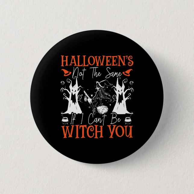 Spooky Beängstigend Night Beängstigend HexenHallow Button (Vorderseite)