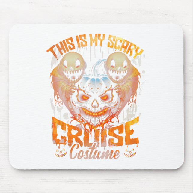 Spooky Beängstigend Skeleton Halloween Mousepad (Vorne)