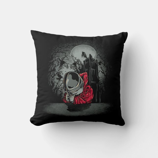 Spooky Beängstigende Horror Szene Kissen (Vorderseite)