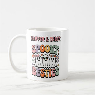 Spooky Besties Pastel Retro Ghost Friends Kaffeetasse