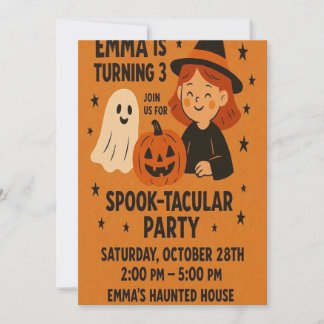 Spooky Birthday Einladung | Halloween-Party