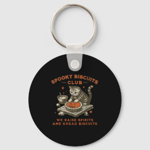 Spooky Biscuits Club Cat, lustiges Halloween Baker Schlüsselanhänger