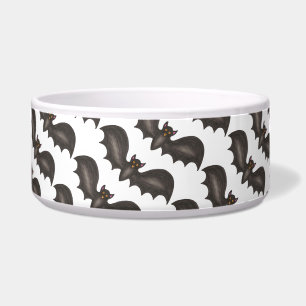Spooky Black Bat Fledermäuse Happy Halloween Pet B Napf