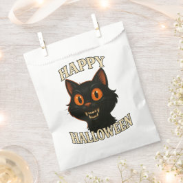 Spooky Black Cat Halloween-Party Geschenktütchen