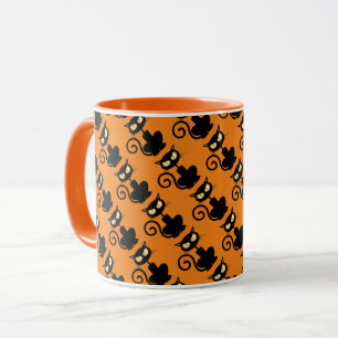 Spooky Black Cat Tasse