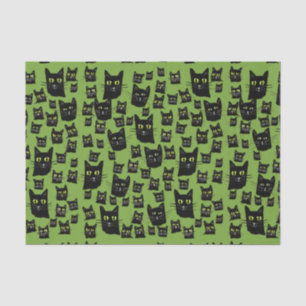 Spooky Black Cats Seidenpapier