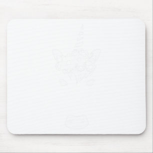 Spooky Black Mops in Hexenhut Pumpkin Halloween Mousepad