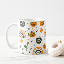 Spooky Boho Halloween Pattern Kaffeetasse