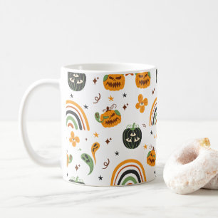 Spooky Boho Halloween Pattern Kaffeetasse