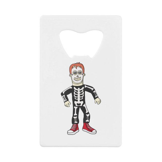 Spooky Bones Geldbeutel Flaschenöffner (Vorderseite)