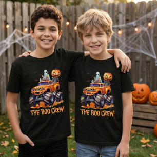 Spooky Boo Crew Familie Matching Halloween Jungs T-Shirt